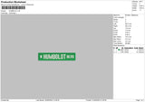 Humboldtext Embroidery File 6 sizes