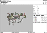 Honey2808 Embroidery File 6 sizes