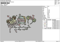 Honey2808 Embroidery File 6 sizes