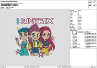 Girls 1509 Embroidery File 6 sizes