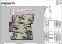 Eyes Rectangle Embroidery File 6 sizes