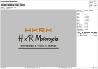 Motorcycletext V1 V2 Embroidery 2 Files
