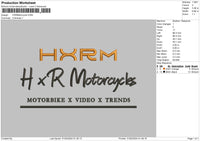 Motorcycletext V1 V2 Embroidery 2 Files