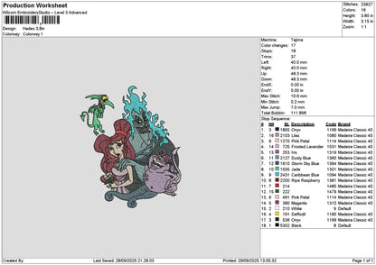 Hades2909 Embroidery File 6 sizes