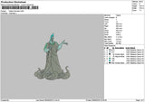 Hades 01 Embroidery File 6 sizes
