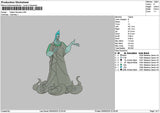 Hades 01 Embroidery File 6 sizes