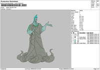 Hades 01 Embroidery File 6 sizes