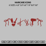 Haircare Icons Embroidery File 6 sizes