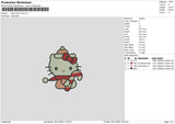 Hello Kitty Xmas Embroidery File 6 sizes