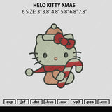 Hello Kitty Xmas Embroidery File 6 sizes