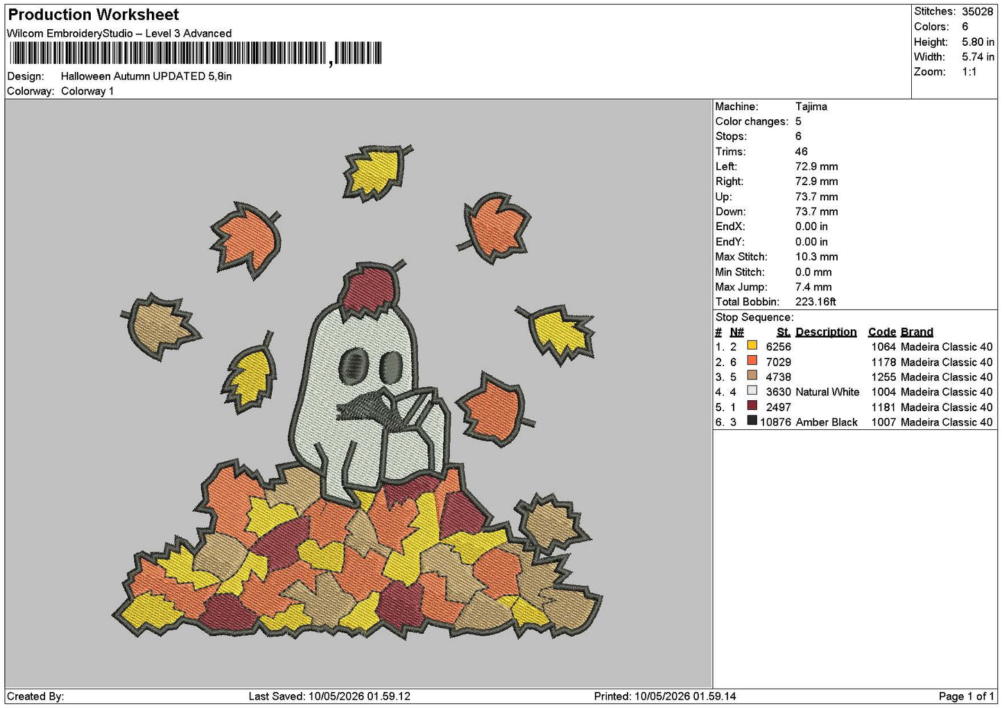 Autumn2107a Embroidery File 6 sizes