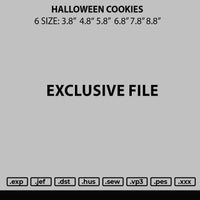 Halloween Cookies Embroidery File 6 sizes