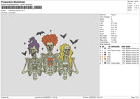 Halloween Season 0308 Embroidery File 6 sizes