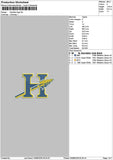 Hlogo 2508 Embroidery File 6 sizes