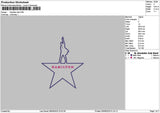 Hamiltntext 01 Embroidery File 6 sizes
