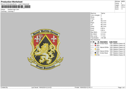 Hardbard Embroidery File 6 sizes