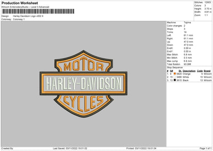 HD Logo V002 Embroidery File 10 Sizes