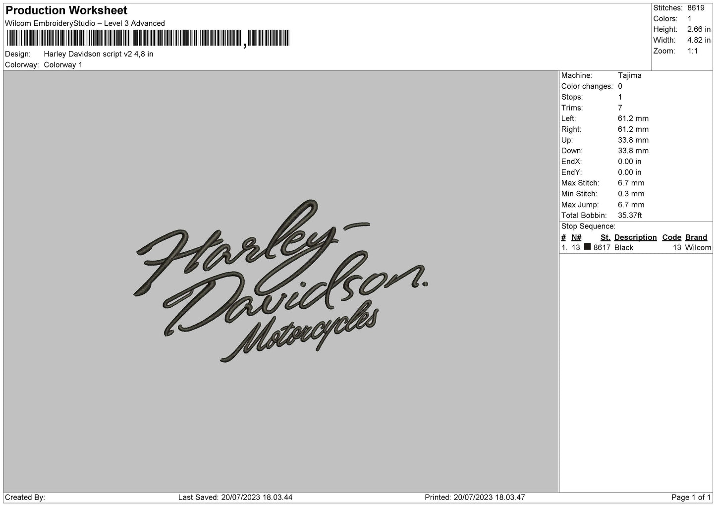 Hd Script V2 Embroidery File 6 sizes