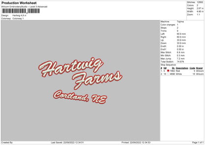 Hartwig Embroidery File 5 sizes