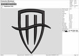 Logo 0206 Embroidery Machine Design File 6 sizes