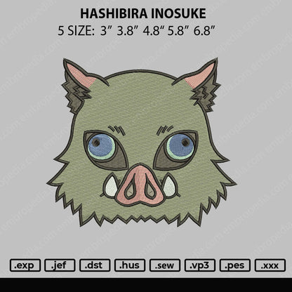 Hashibira Inosuke Embroidery File 5 size
