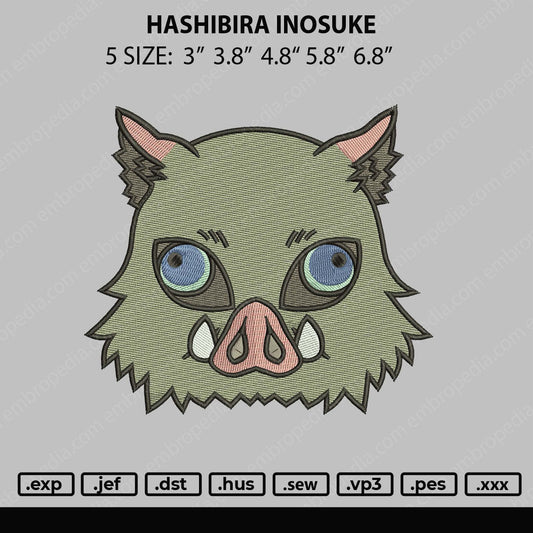 Hashibira Inosuke Embroidery File 5 size
