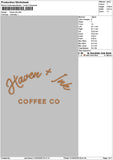 Haventext Embroidery File 6 sizes