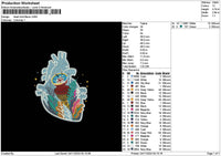 Heartmusic Embroidery File 6 sizes