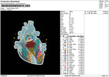 Heartmusic Embroidery File 6 sizes