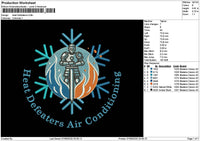 Defeaterstext Embroidery File 6 sizes