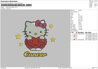 Hk Cancer Embroidery File 6 sizes