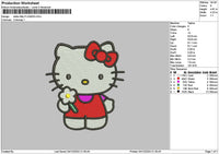 Hk Flower 0412 Embroidery File 6 sizes