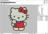 Hk Flower 0412 Embroidery File 6 sizes
