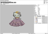 Kitty Princess 01 Embroidery File 6 sizes