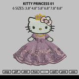 Kitty Princess 01 Embroidery File 6 sizes