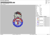 Hk Texas Embroidery File 6 sizes