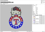 Hk Texas Embroidery File 6 sizes