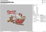 H Kitty Xmas Embroidery File 6 sizes