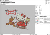 H Kitty Xmas Embroidery File 6 sizes