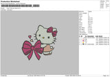 Hk Bow Embroidery File 6 sizes