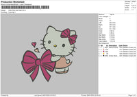 Hk Bow Embroidery File 6 sizes