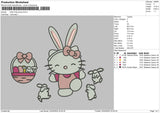 Kitty Bunny Embroidery File 6 sizes