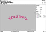 Kitty Applique Embroidery File 6 sizes