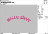 Kitty Applique Embroidery File 6 sizes