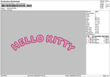 Kitty Applique Embroidery File 6 sizes
