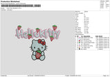 Hk Starwberry Embroidery File 6 sizes