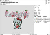 Hk Starwberry Embroidery File 6 sizes