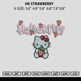 Hk Starwberry Embroidery File 6 sizes