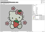 Kitty Berry V2 Embroidery File 6 sizes