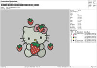 Hk Strawberries Embroidery File 6 sizes